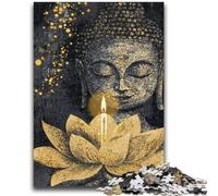 Puzzles pour Adolescents 1000 pièces, Art du Bouddha, Puzzles pour Adultes, Staycation Kill Time avec Affiche et fiche de Questions-réponses Assorties (26x38cm)