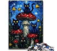 Puzzles pour Adolescents 1000 pièces Art du Chat Noir pour Les 14 Ans et Plus Beau Jeu de Conception Beau Jeu de Conception Superbe Jeu de Conception Superbe Cadeau 26x38cm