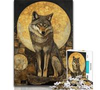 Puzzles pour Adolescents, 1000 pièces, Art du Loup, Analyse et logique, avec pièces de Formes aléatoires entièrement emboîtables, pour Les Enfants de 14 Ans et Plus, 38x26cm