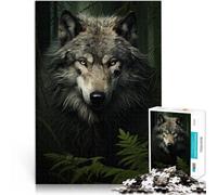 Puzzles pour Adolescents 1000 pièces Art du Loup Jouets de Jeu pour Cadeau Familial Car C'est Un pour Toute la Famille 75x50cm