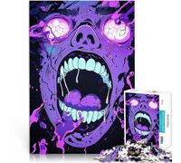 Puzzles pour Adolescents 1000 pièces Art du Monstre Hurlant Jouets Jeux éducatifs Soulagement du Stress Jeu de défi Unique 52x38cm