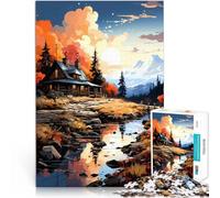Puzzles pour Adolescents 1000 pièces Art du Paysage Jouets éducatifs d'apprentissage Car C'est Un pour Toute la Famille 52x38cm