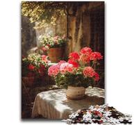 Puzzles pour Adolescents 1000 pièces Art Floral Jouet éducatif Anti-Stress Interaction Parent-Enfant pour et 14 Ans 26x38cm