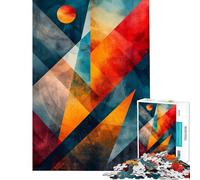 Puzzles pour Adolescents 1000 pièces Art géométrique Abstrait Puzzles Anti-Stress Jeux d'analyse et de logique Exercices cérébraux (50x75cm)