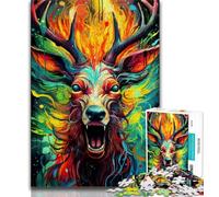 Puzzles pour Adolescents 1000 pièces Art Moose, Jeux Amusants en Famille, activités Amusantes à la Maison, Cadeau d'anniversaire, Cadeaux de Voyage (38x26cm)