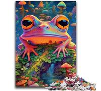 Puzzles pour Adolescents 1000 pièces Art psychédélique de Grenouille pour Jeu éducatif Défi Jouet Offrez des Cadeaux pour Toute la Famille 50x75cm