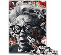 Puzzles pour Adolescents 1000 pièces Art psychédélique Jeu Stimulant et Jeu Familial Décoration Murale Cadeaux d'anniversaire et de Noël Uniques 26x38cm