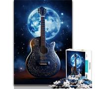 Puzzles pour Adolescents 1000 pièces Art Star Guitare, Jouet éducatif intellectuel décompressant pour Anniversaire, Noël (38x26cm)