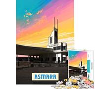 Puzzles pour Adolescents 1000 pièces Asmara Jouets addictifs pour cultiver la Patience Jeu de réflexion Décoration Parfaite Cadeau Amusant (Dimensions 38x52cm)