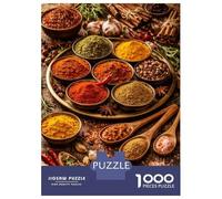 Puzzles pour Adolescents 1000 Pièces Assortment of Spices and Herbs Puzzles pour Adultes Vacances À La Maison Passer Le Temps Interaction Parent-Enfant Jouet Jeu Intellectuel 52x38cm/1000pcs