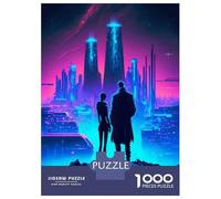 Puzzles pour Adolescents 1000 Pièces Astronaut Baby Red Fox Puzzle Adulte Jeux De Société en Famille Anti-Stress Jeu Stimulant Cadeaux 52x38cm/1000pcs