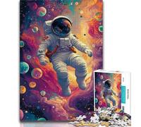 Puzzles pour Adolescents 1000 pièces Astronaute 1000 pièces, Jeux d'activités familiales stimulants, Jouet de Bricolage pour décoration Murale de la Maison, Cadeaux (Taille 38x26cm)