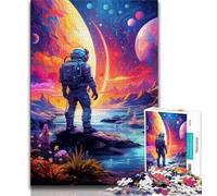 Puzzles pour Adolescents 1000 pièces Astronaute coloré, Jouets éducatifs, Jeux Anti-Stress, Collection d'artistes, Beaux-Arts (75x50cm)