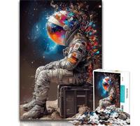 Puzzles pour Adolescents 1000 pièces Astronaute Fantastique, Aide Le Cerveau à exercer des Jouets addictifs pour cultiver la Patience Décoration Parfaite 38x26cm