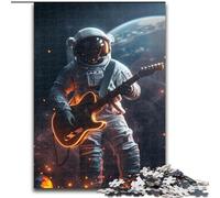 Puzzles pour Adolescents 1000 pièces Astronaute Jouant de la Guitare, Jouets éducatifs et éducatifs, Cadeaux d'anniversaire Uniques pour Les 14 Ans et Plus (Taille 26x38cm)