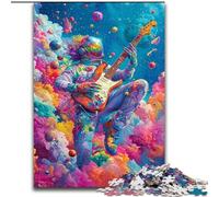 Puzzles pour Adolescents 1000 pièces, Astronaute psychédélique, Jouets éducatifs, Jeux familiaux, Anniversaires et Cadeaux Uniques (Taille 50x75cm)