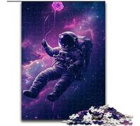 Puzzles pour Adolescents 1000 pièces Astronautes dans l'espace, Anti-Stress avec pièces entièrement emboîtables de Formes aléatoires pour Les Enfants de 14 Ans et Plus (Taille 50x75cm)