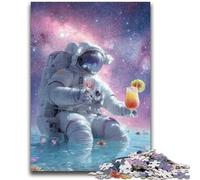 Puzzles pour Adolescents 1000 pièces Astronautes dans l'espace pour Les 14 Ans et Plus Cadeaux intéressants pour la réduction du Stress pour Les Amis et la Famille 50x75cm