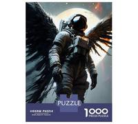 Puzzles pour Adolescents 1000 Pièces Astronauts Cosmic Angel Puzzle Jeux Relaxants Défi Difficile Activités Amusantes À La Maison 70x50cm/1000pcs