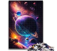 Puzzles pour Adolescents 1000 pièces Au-delà de l'horizon Galaxie Difficile à compléter mais Amusant et Humoristique Jeu éducatif pour Anniversaire 50x75cm