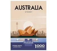 Puzzles pour Adolescents 1000 Pièces Australia 1 Puzzle Jeu Manuel pour S'amuser en Famille Cadeaux Uniques pour Anniversaire Et Noël 52x38cm/1000pcs