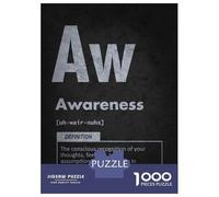 Puzzles pour Adolescents 1000 Pièces Awareness Element - Conscious Mindset Manifestation Puzzles pour Adultes Jeux Relaxants Analyse Et Logique Difficulté Et Défi 52x38cm/1000pcs