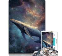 Puzzles pour Adolescents 1000 pièces Baleine spirituelle, Jouets de Divertissement Familial, idéal comme Cadeau pour Toute la Famille 38x26cm