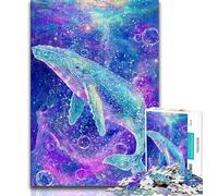Puzzles pour Adolescents 1000 pièces Baleine spirituelle majestueuse, Jouet éducatif Anti-Stress, idéal comme Cadeau pour Toute la Famille (75x50cm)