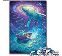 Puzzles pour Adolescents 1000 pièces Baleines dans l'espace, Jouets éducatifs et éducatifs, Cadeaux d'anniversaire Uniques pour Les 14 Ans et Plus (Taille 26x38cm)