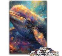 Puzzles pour Adolescents 1000 pièces Baleines sur Le Fond Marin pour Les 14 Ans et Plus Défi éducatif Activités Amusantes à la Maison, Cadeaux d'anniversaire, Cadeaux de Voyage 50x75cm
