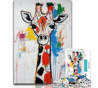 Puzzles pour Adolescents 1000 pièces Basquiat Girafe, Jeux éducatifs, décoration d'intérieur, Cadeau d'anniversaire, Cadeaux, Art Mural 38x26cm