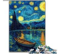 Puzzles pour Adolescents 1000 pièces Bateau Ciel étoilé, entraînez Votre Cerveau et Vos Mains Cadeaux d'anniversaire Uniques pour Les 14 Ans et Plus (Taille 50x75cm)