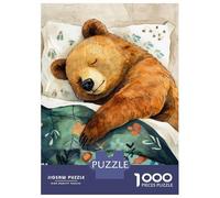 Puzzles pour Adolescents 1000 Pièces Bear Sleeping Puzzles pour Adolescents Jeux Relaxants Course De Vitesse Manuelle Est Idéal comme Cadeau 38x26cm/1000pcs
