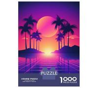 Puzzles pour Adolescents 1000 Pièces Beautiful Synthwave Vision Puzzles pour Adultes, Jouet, Décoration Murale, Une Œuvre d'art, Cadeaux Uniques d'anniversaire Et De Noël 52x38cm/1000pcs