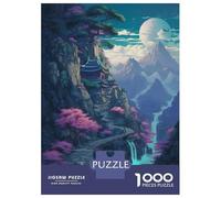 Puzzles pour Adolescents 1000 Pièces Beautiful View on The Moun Puzzle Casse-tête Jeu De Réflexion Cadeaux pour Femmes Cadeaux De Noël Et d'anniversaire 38x26cm/1000pcs