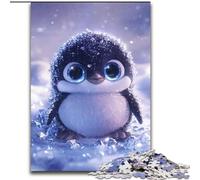 Puzzles pour Adolescents 1000 pièces Bébé Pingouin, Jouets éducatifs et Anti-Stress, Interaction Parent-Enfant (Taille 26x38cm)