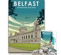 Puzzles pour Adolescents 1000 pièces Belfast Irlande du Nord, Jouets de Divertissement Familial, idéal comme Cadeau pour Toute la Famille (75x50cm)