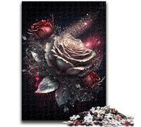 Puzzles pour Adolescents 1000 pièces Belles Roses Jeu Stimulant Jouets Offrez des Cadeaux pour Toute la Famille à partir de 14 Ans 50x75cm