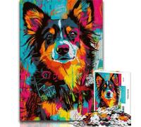 Puzzles pour Adolescents 1000 pièces Berger Australien, Anti-Stress, Vacances à la Maison, Passe-Temps, améliore l'amour Entre Couples (75x50cm)