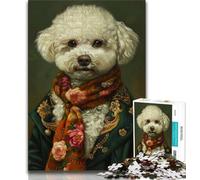 Puzzles pour Adolescents 1000 pièces Bichon frisé, Jeux éducatifs, décoration d'intérieur, Cadeau d'anniversaire, Art Mural (Taille 75x50cm)