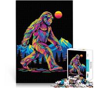 Puzzles pour Adolescents 1000 pièces Bigfoot Sasquatch Yéti Jouets de Divertissement Familial Jeu de défi Unique 75x50cm