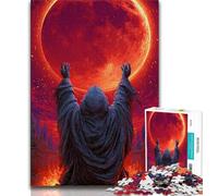 Puzzles pour Adolescents, 1000 pièces, Blood Moon Ninja, Jeux Amusants en Famille, activités Amusantes à la Maison, Cadeau d'anniversaire, Cadeaux de Voyage 38x26cm