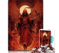 Puzzles pour Adolescents 1000 pièces Blood Moon Reaper, Jouets éducatifs pour Enfants, Jeux familiaux, Jeu éducatif pour Anniversaire, Noël, 38x26cm