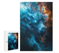 Puzzles pour adolescents 1000 pièces Blue Ice Dragon Puzzles pour adultes Jouet Décoration murale Vacances à la maison Réduction du stress Cadeaux 1000 pièces
