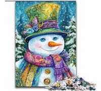 Puzzles pour Adolescents 1000 pièces Bonhomme de Neige, éducatif et éducatif, idéal comme Cadeau pour Toute la Famille (Taille 50x75cm)