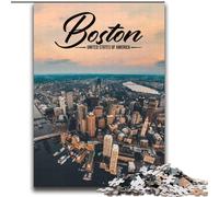 Puzzles pour Adolescents 1000 pièces Boston Family Game Stress Relief Difficult Challenge Secret Santa Gifts (38x52cm) 1000pcs