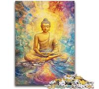 Puzzles pour Adolescents 1000 pièces Bouddha Arc-en-Ciel pour Jeu éducatif, Jouet de défi, idéal comme Cadeau pour Toute la Famille 50x75cm