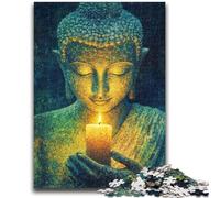 Puzzles pour Adolescents 1000 pièces Bouddha Art Apprentissage Jouets éducatifs Jeux de Famille Cadeau d'anniversaire, Cadeaux 26x38cm