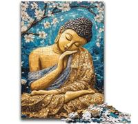 Puzzles pour Adolescents 1000 pièces Bouddha endormi Art Jeu éducatif Familial Offrez des Cadeaux pour Toute la Famille à partir de 14 Ans 26x38cm