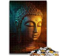 Puzzles pour Adolescents 1000 pièces Bouddha Graffiti Défi d'intelligence cérébrale Jouets addictifs Cadeau Amusant pour Les 14 Ans et Plus 50x75cm